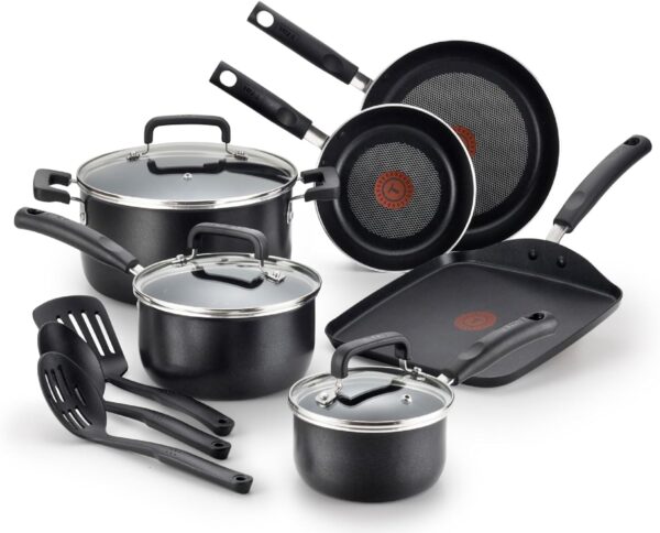 T-fal Signature Nonstick Cookware Set 12 Piece, Oven Broiler Safe 350F